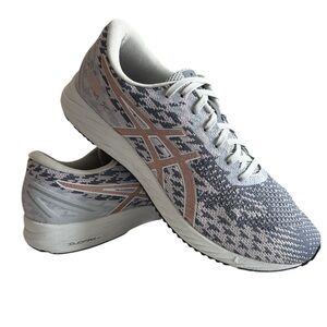 ASICS Womens Shoes GEL-DS Trainer 25 Size 9.5
Gray/ Rose Gold
